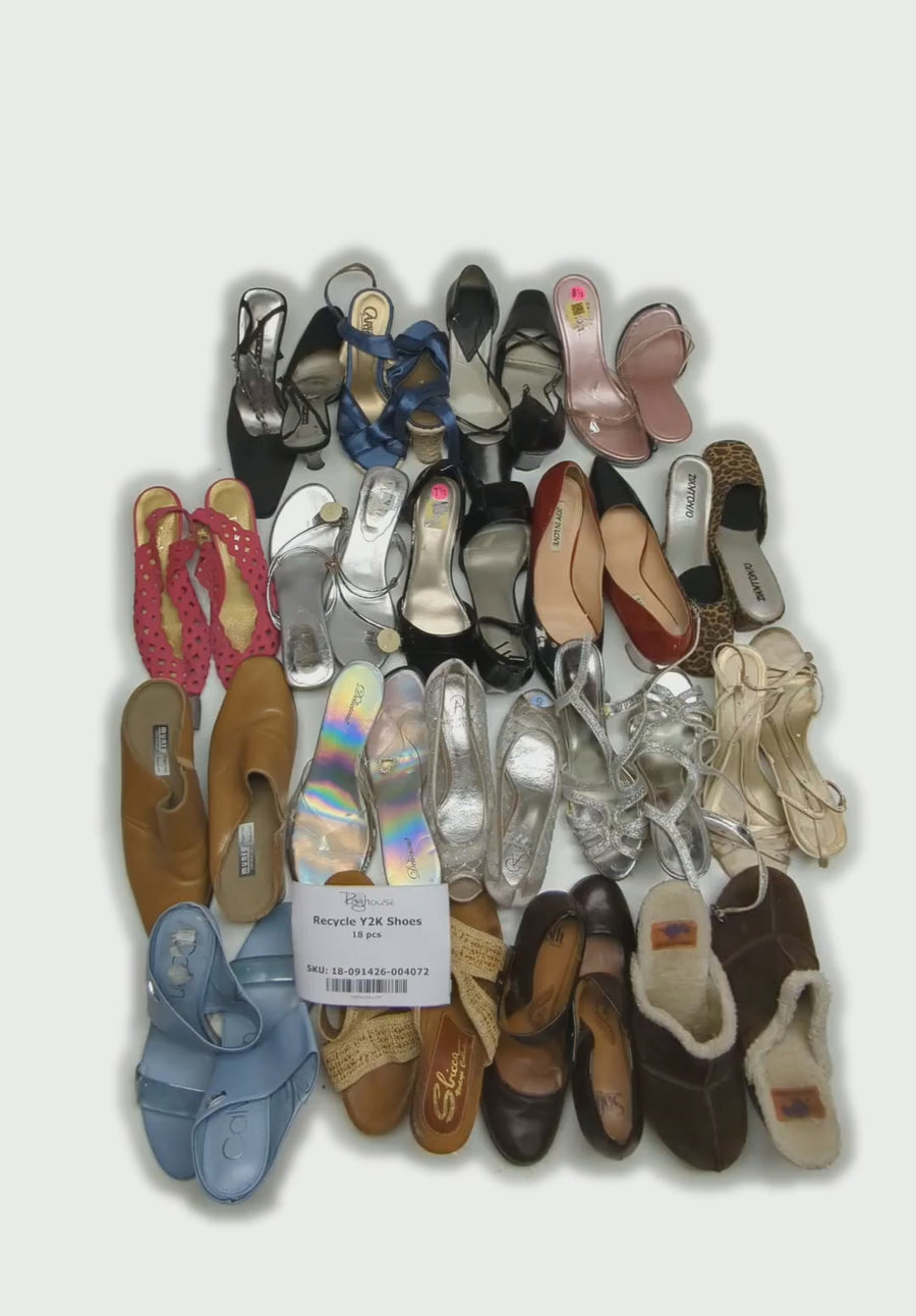 Recycle Y2K Shoes 18 pcs