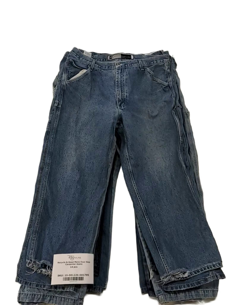 Recycle & Good Mens Over Size Carpenter Jeans 14 pcs