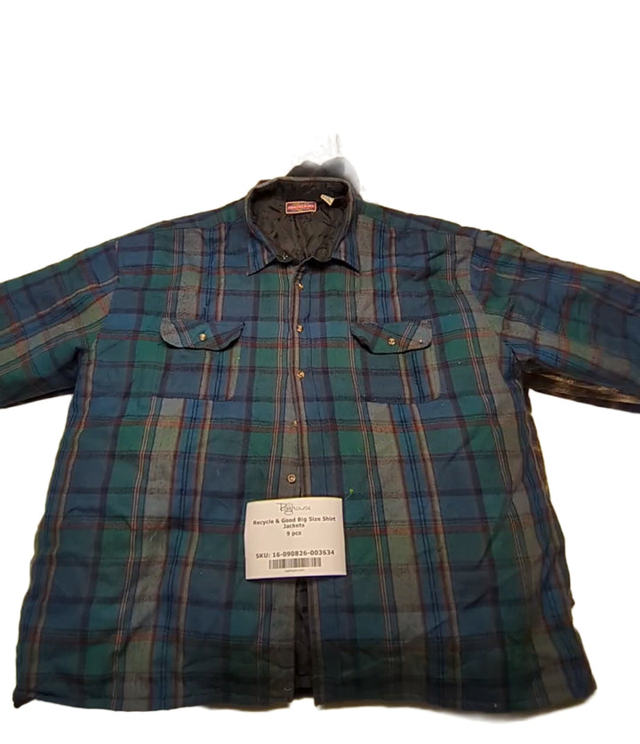 Recycle & Good Big Size Shirt Jackets 9 pcs