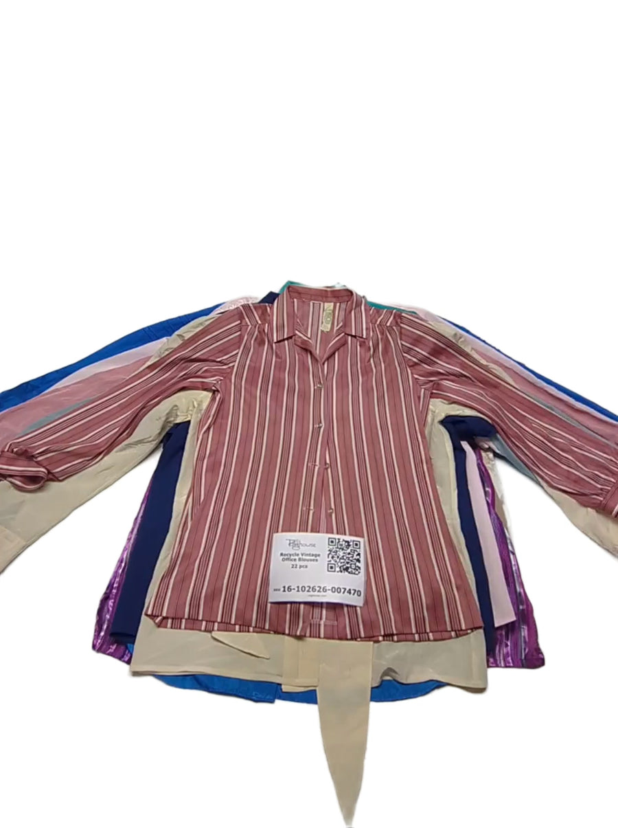 Recycle Vintage Office Blouses 22 pcs