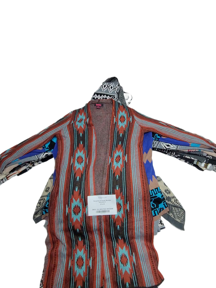 Recycle & Good Navajo Sweaters 16 pcs