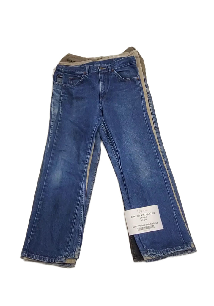 Recycle Vintage Lee Jeans 12 pcs