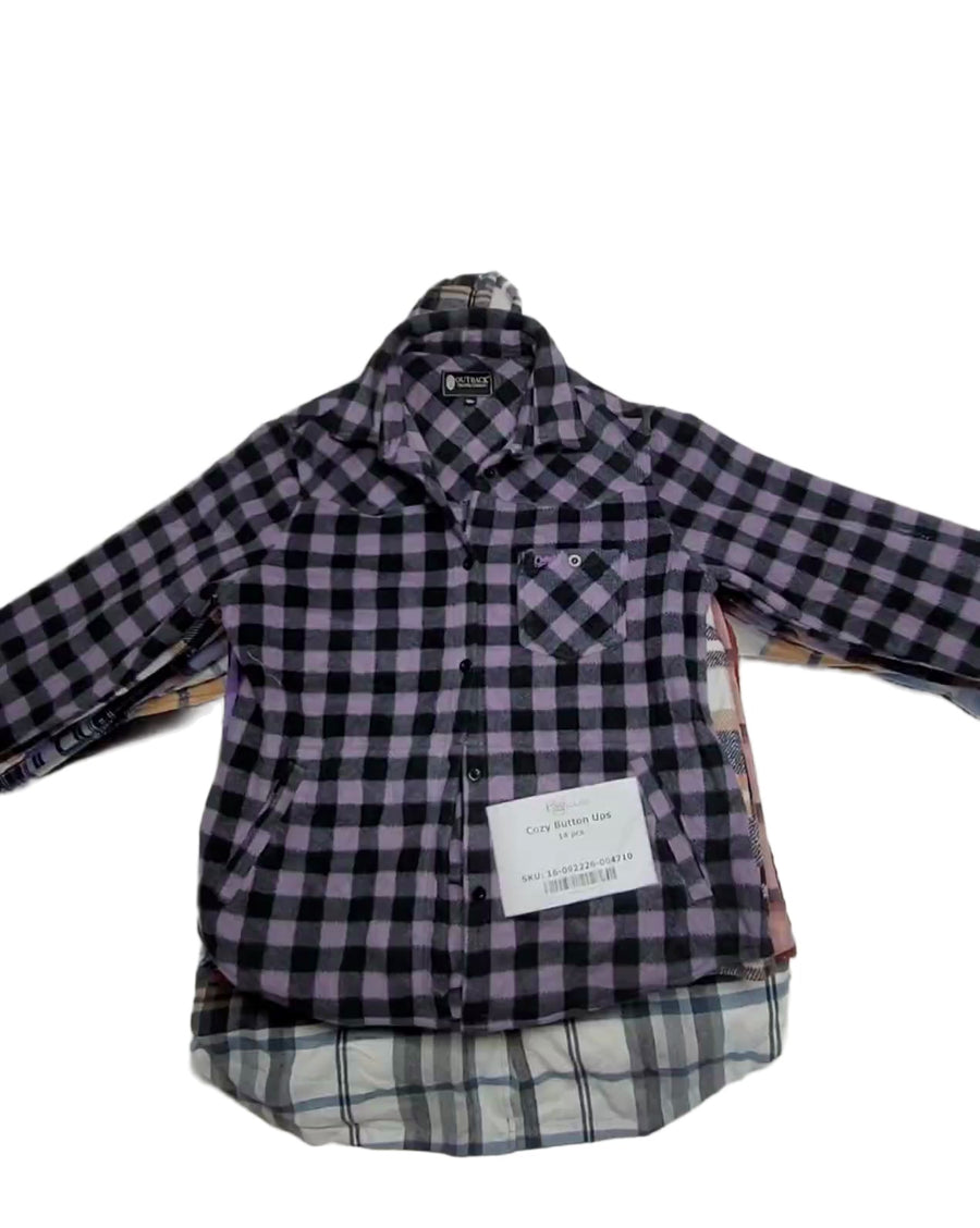 Cozy Button Ups 14 pcs