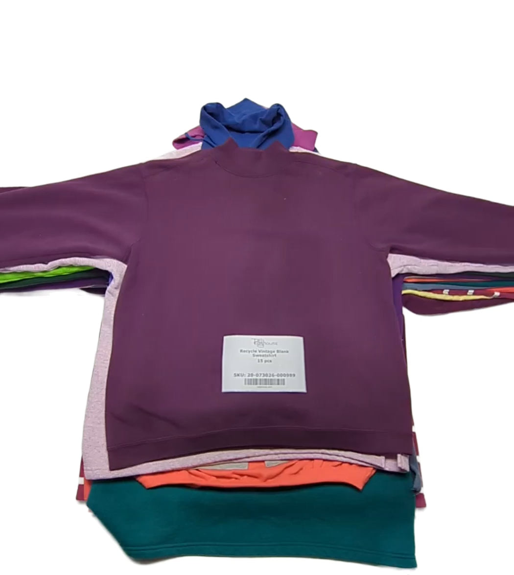 Recycle Vintage Blank Sweatshirt 15 pcs