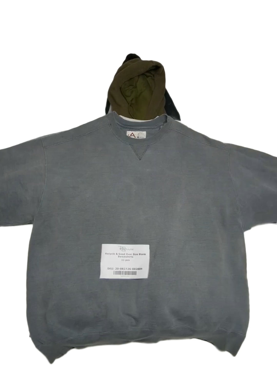 Recycle & Good Over Size Blank Sweatshirts 11 pcs
