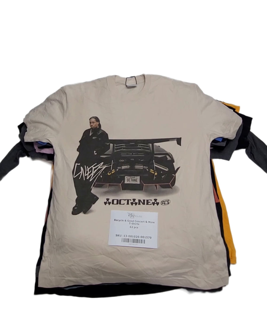 Recycle & Good Concert & More T-Shirts 62 pcs