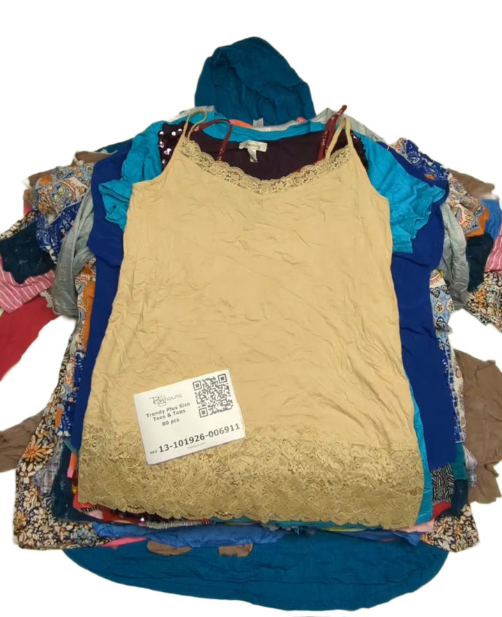 Trendy Plus Size Tees & Tops 80 pcs