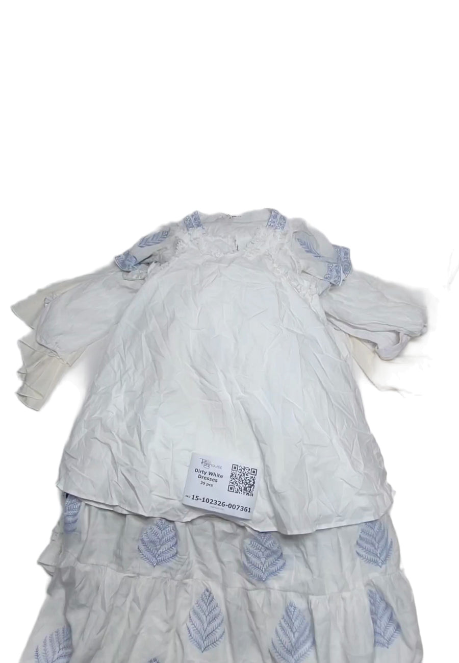 Dirty White Dresses 39 pcs
