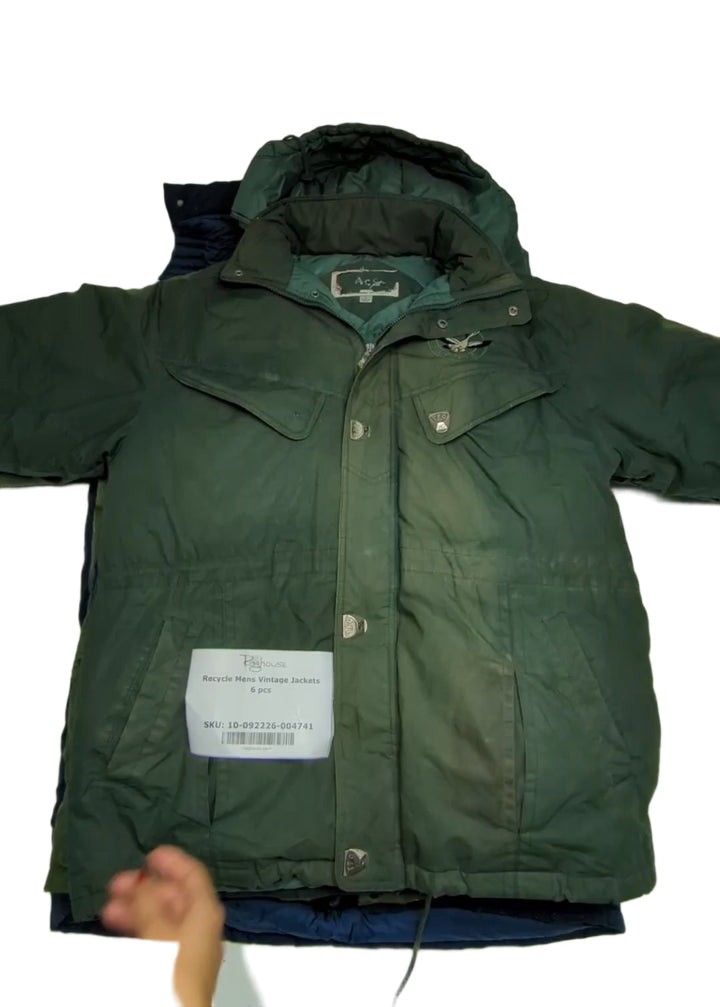 Recycle Mens Vintage Jackets 6 pcs