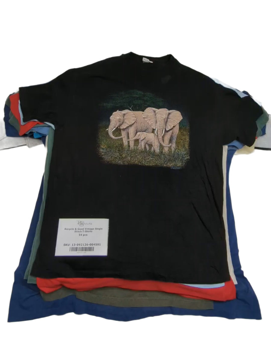 Recycle & Good Vintage Single Stitch T-Shirts 54 pcs