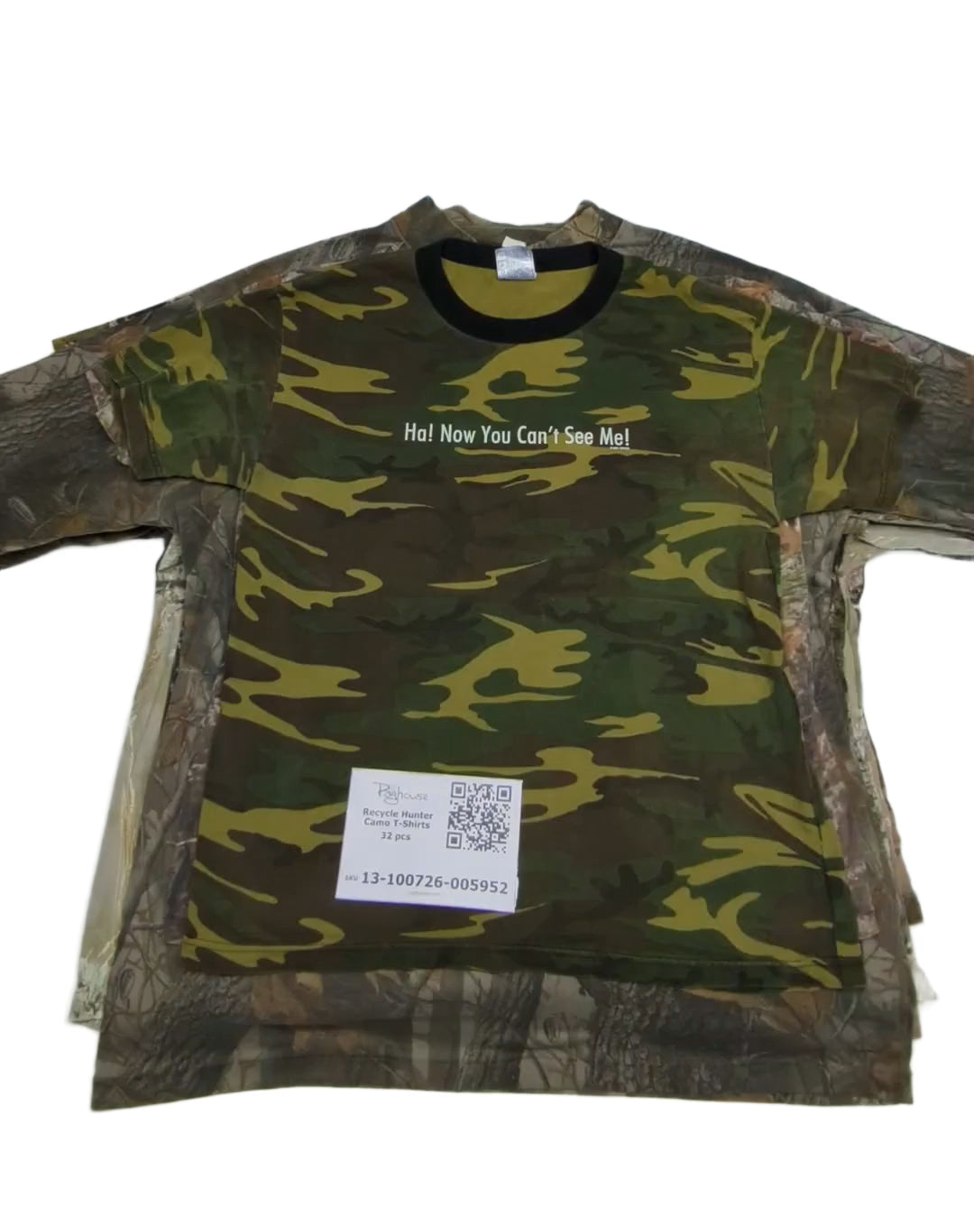 Recycle Hunter Camo T-Shirts 32 pcs