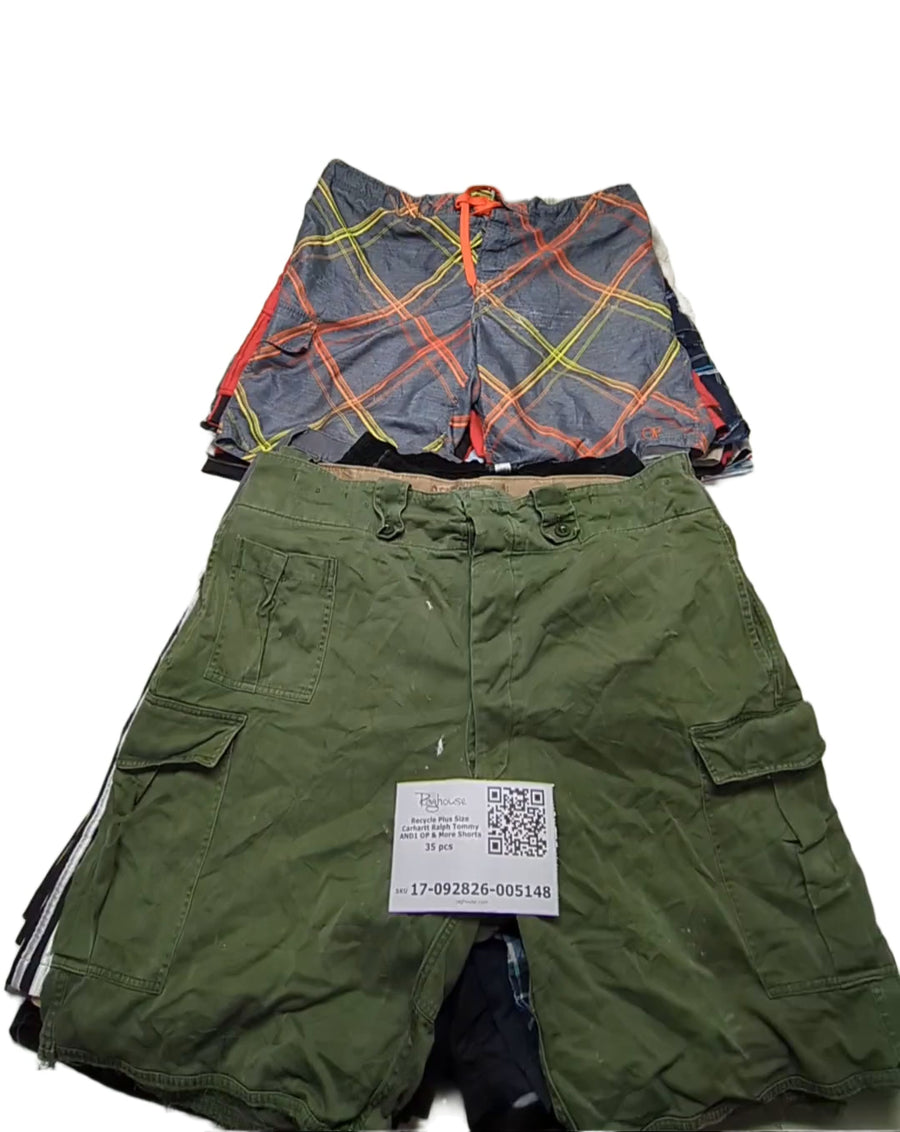 Recycle Plus Size Carhartt Ralph Tommy AND1 OP & More Shorts 35 pcs