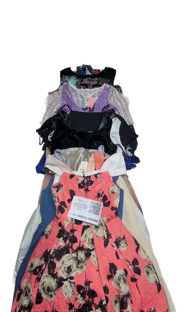 Recycle Party + Bling Bling + Y2K + Summer Dresses 20 pcs