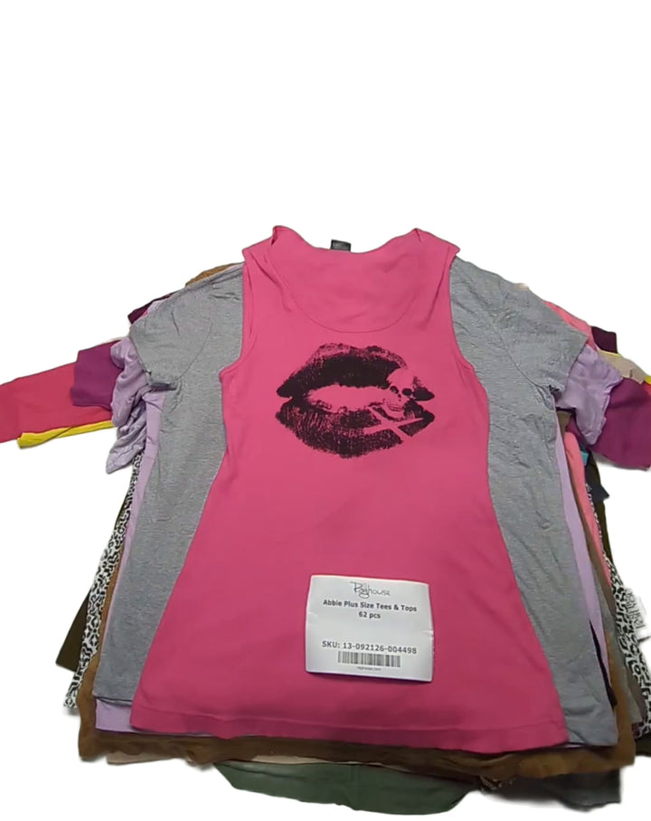 Abbie Plus Size Tees & Tops 62 pcs