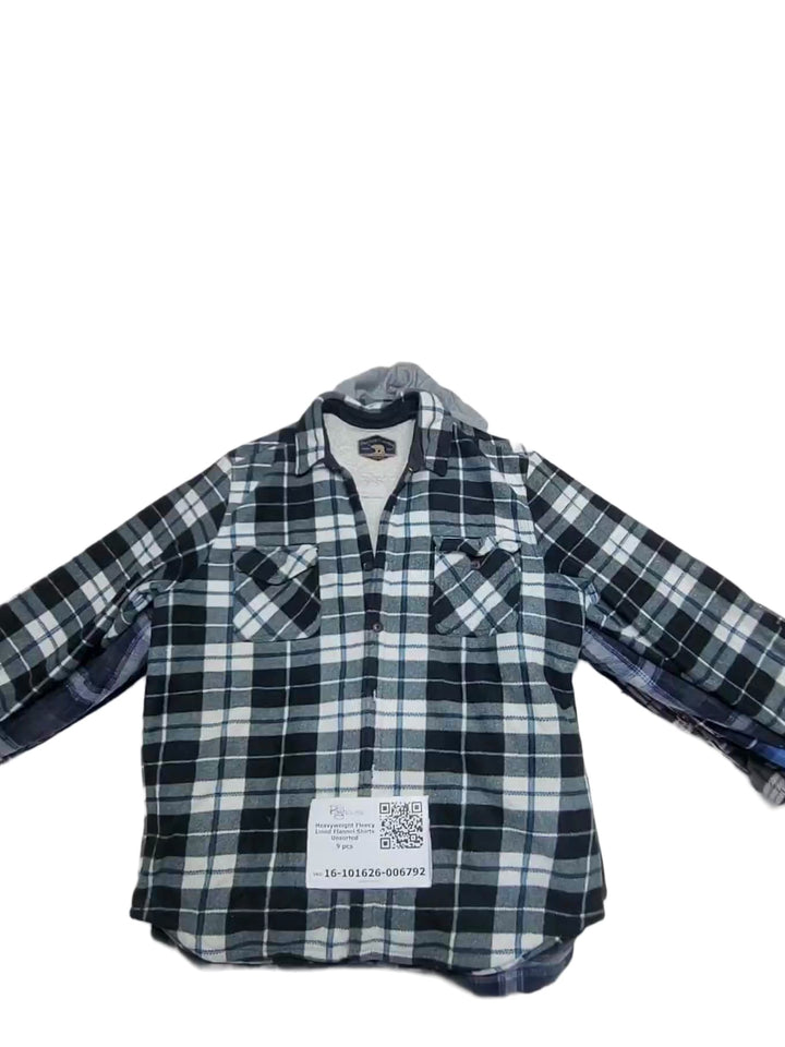 Heavyweight Fleecy Lined Flannel Shirts Unsorted 9 pcs
