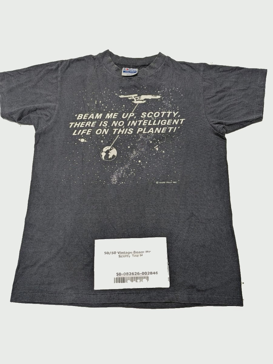 50/50 Vintage Beam Me Up Scotty Tee M 1 pc
