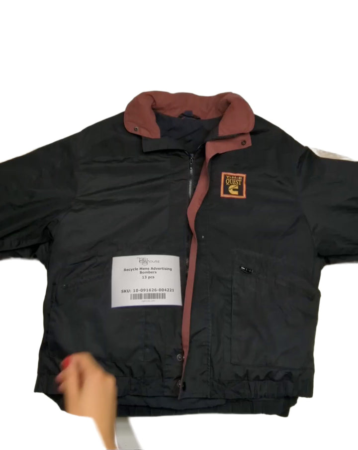 Recycle Mens Advertising Bombers 13 pcs