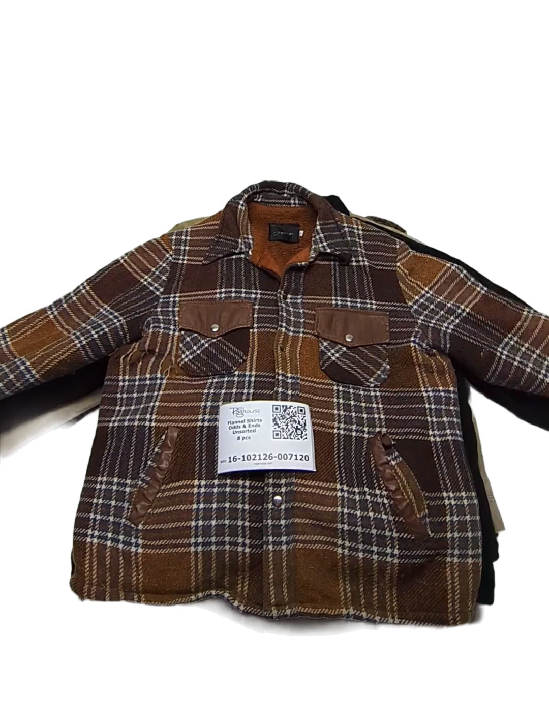 Flannel Shirts Odds & Ends Unsorted 8 pcs