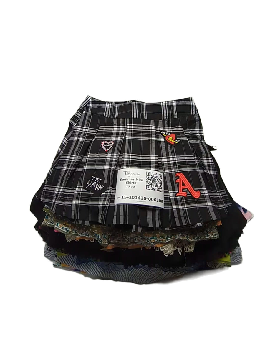 Summer Mini Skirts 75 pcs