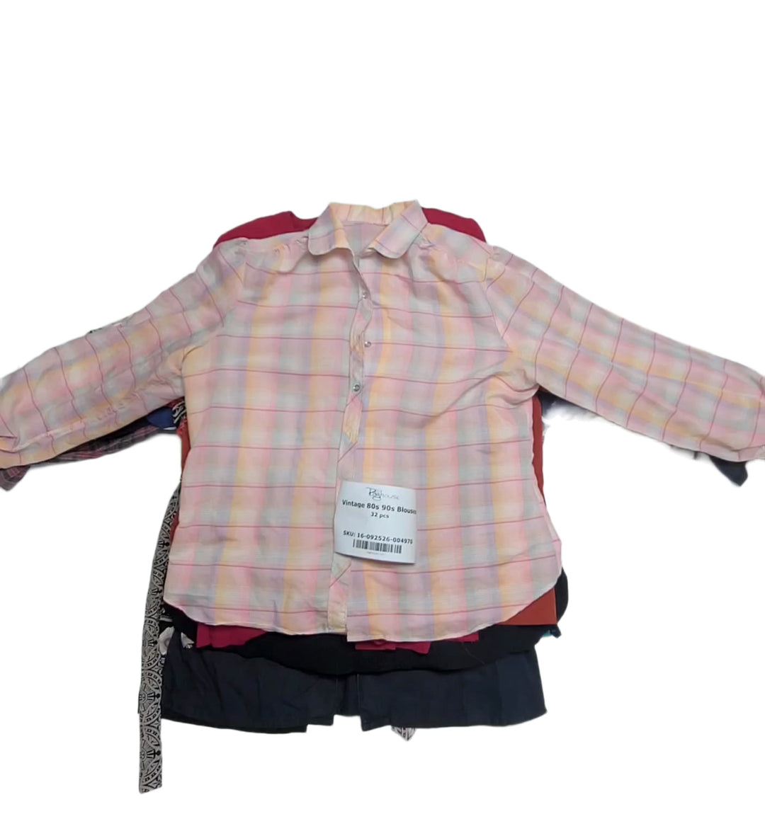 Vintage 80s 90s Blouses 32 pcs
