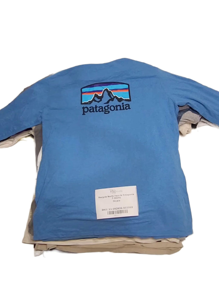 Recycle North Face & Patagonia T-Shirts 56 pcs