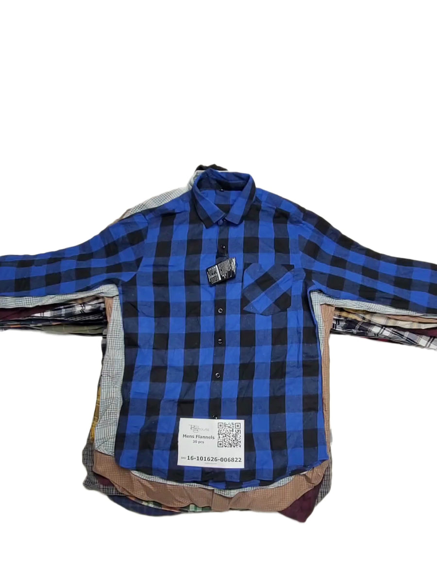 Mens Flannels 30 pcs