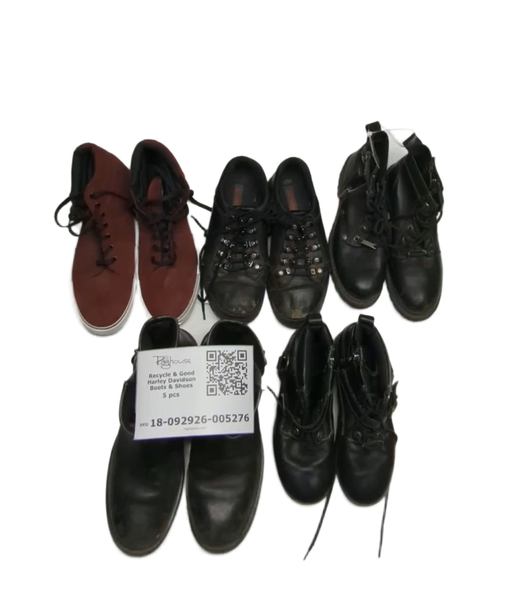 Recycle & Good Harley Davidson Boots & Shoes 5 pcs