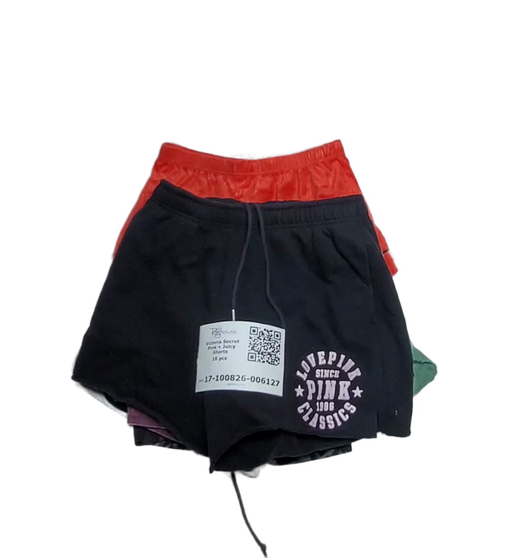 Victoria Secret Pink + Juicy Shorts 16 pcs