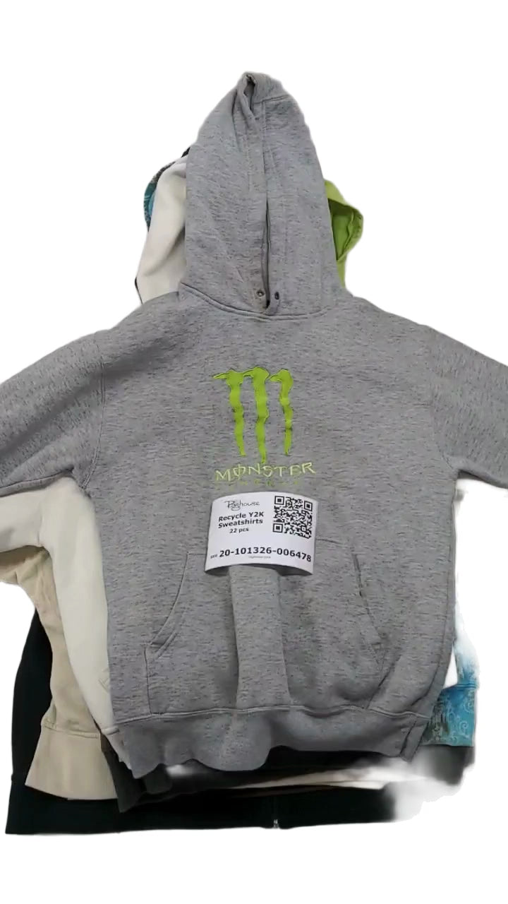 Recycle Y2K Sweatshirts 22 pcs