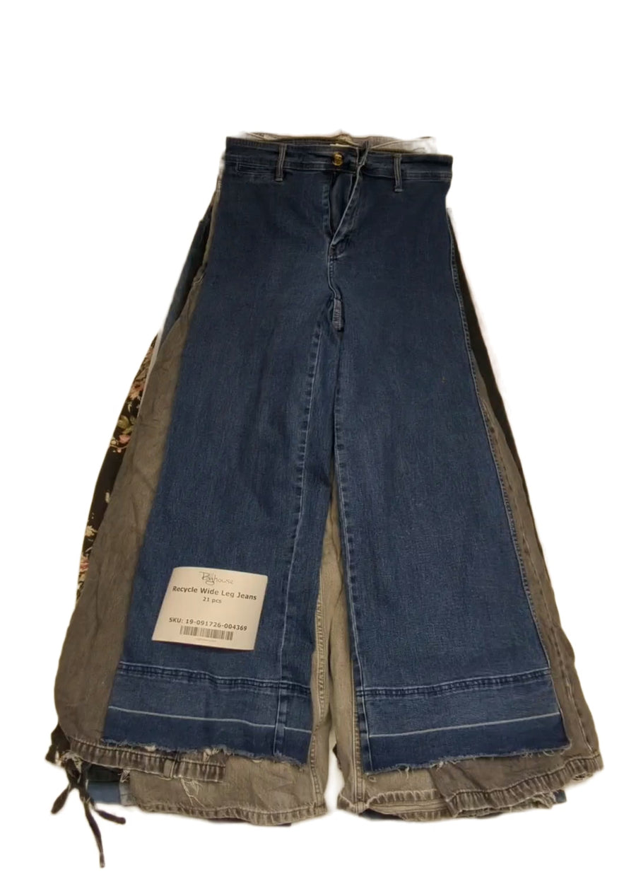 Recycle Wide Leg Jeans 21 pcs