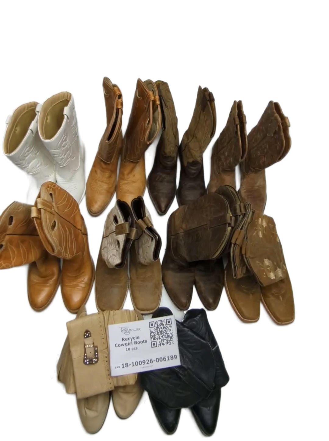 Recycle Cowgirl Boots 10 pcs
