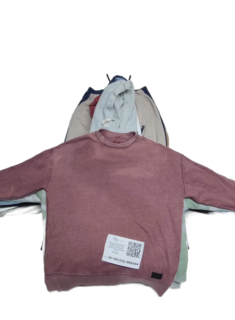 Recycle Abercrombie Hollister American Eagle Aeropostale Sweatshirts & Joggers + Aerie 24 pcs