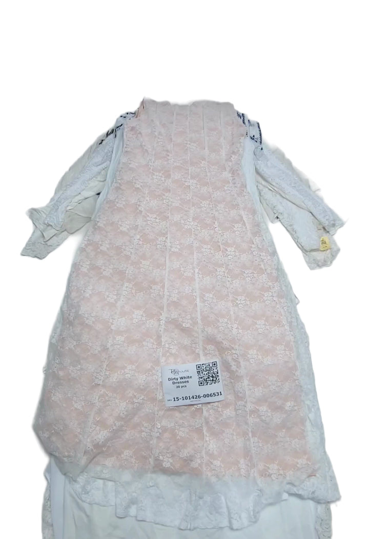 Dirty White Dresses 30 pcs