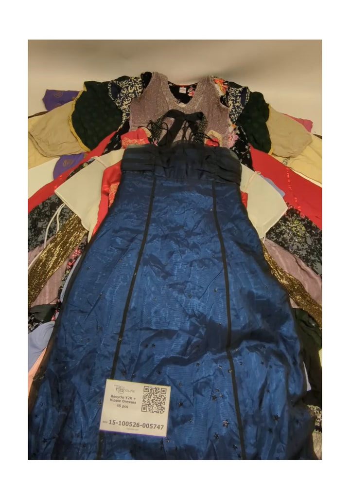 Recycle Y2K + Hippie Dresses 45 pcs