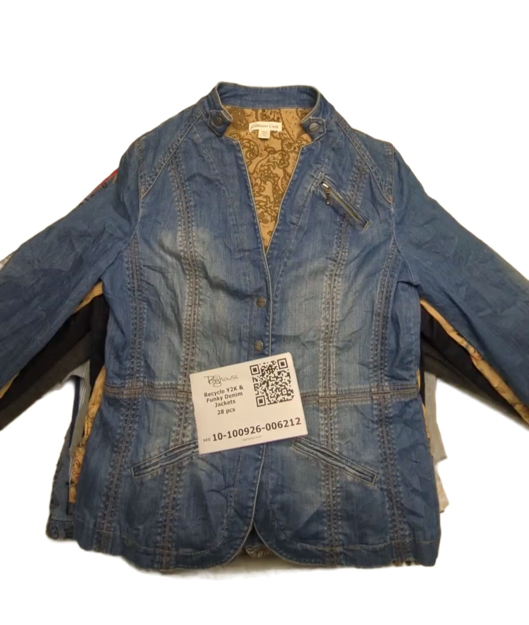 Recycle Y2K & Funky Denim Jackets 28 pcs