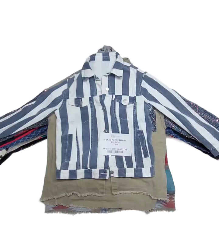 Y2K & Funky Denim Jackets 21 pcs