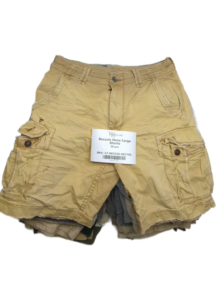 Recycle Mens Cargo Shorts 28 pcs