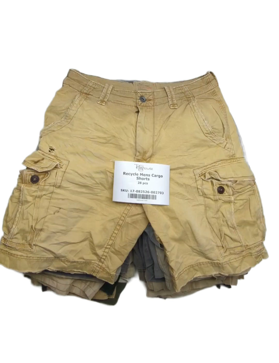 Recycle Mens Cargo Shorts 28 pcs