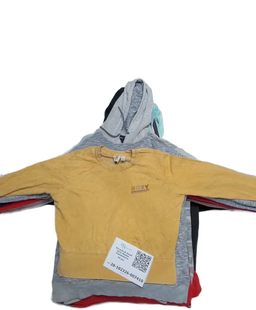 Recycle & Good Girls Skater Sweatshirts 24 pcs