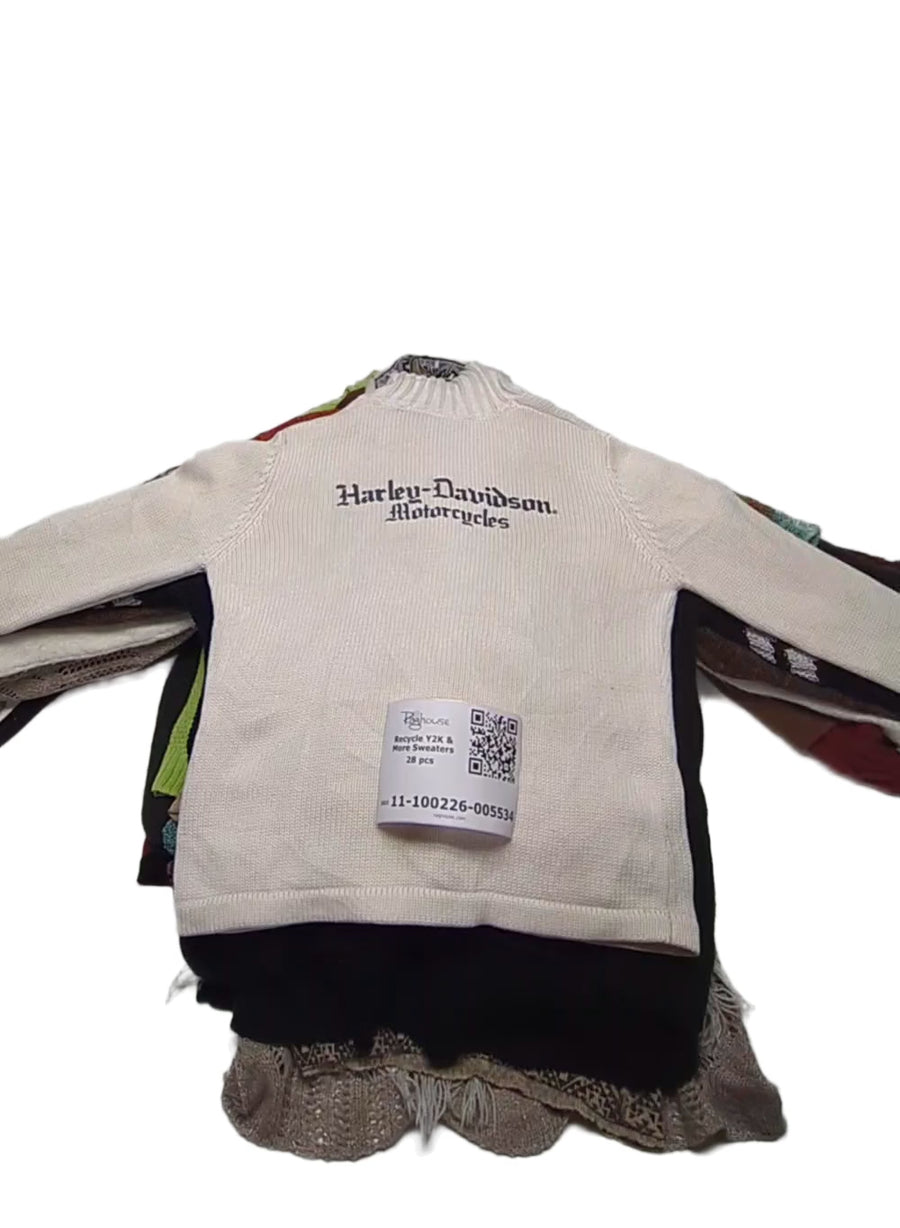 Recycle Y2K & More Sweaters 28 pcs