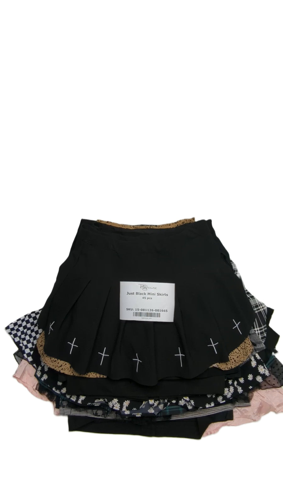 Just Black Mini Skirts 45 pcs