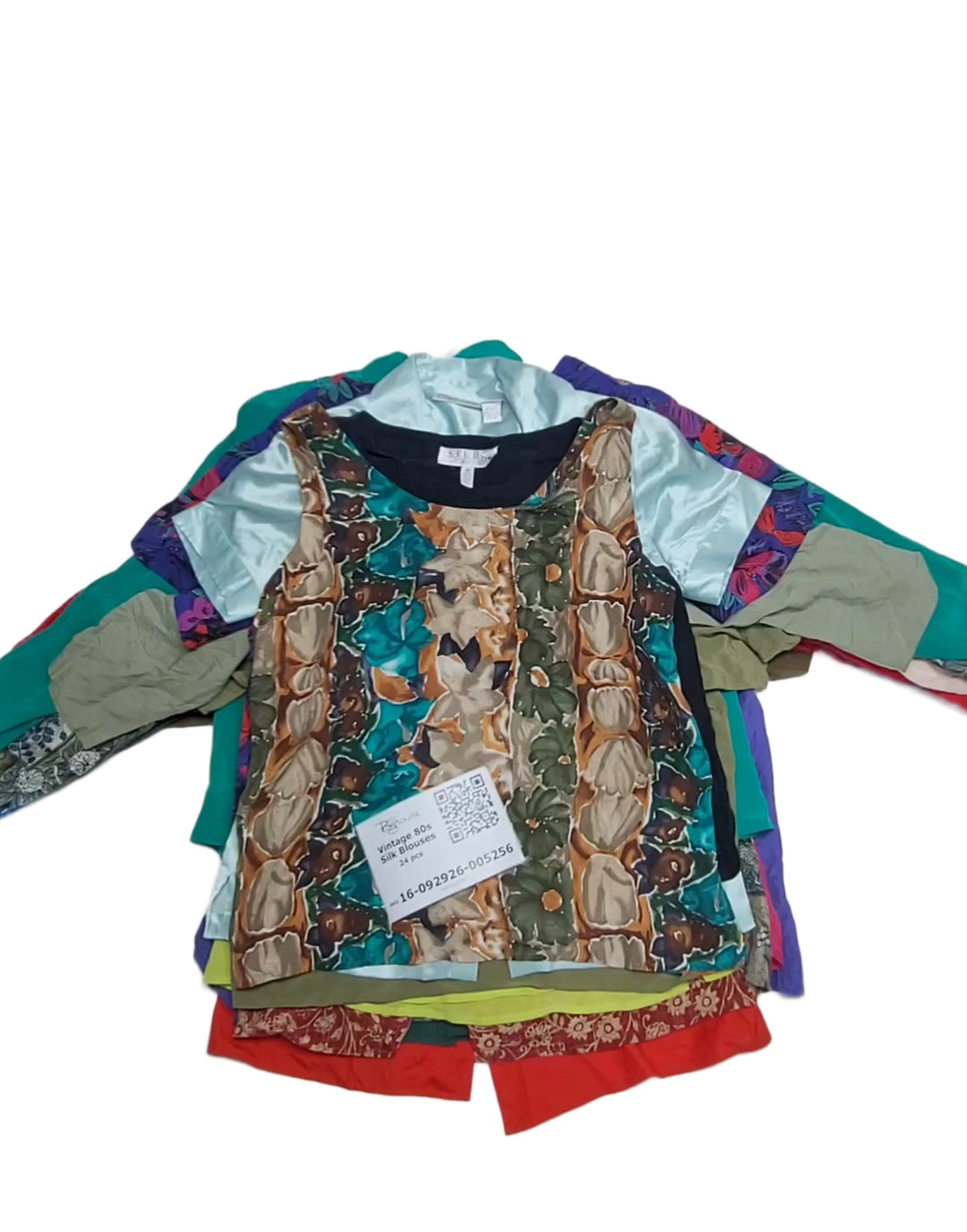 Vintage 80s Silk Blouses 24 pcs