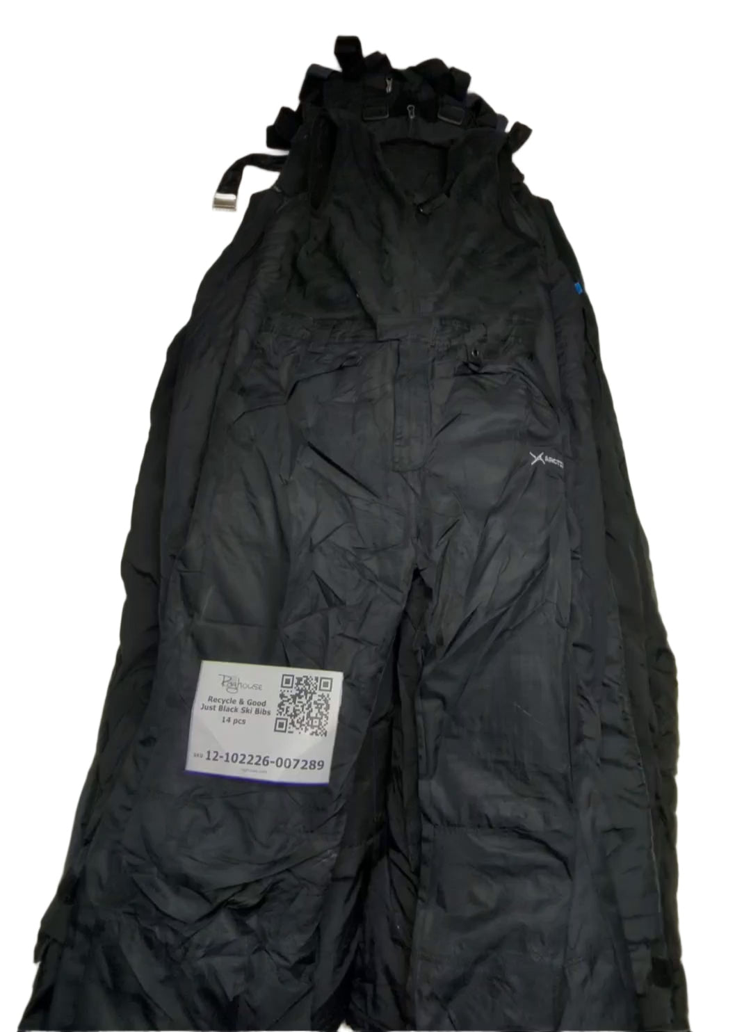 Recycle & Good Just Black Ski Bibs 14 pcs
