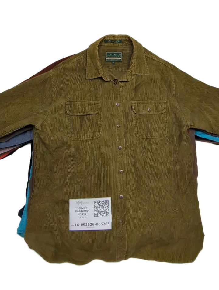 Recycle Corduroy Shirts 27 pcs