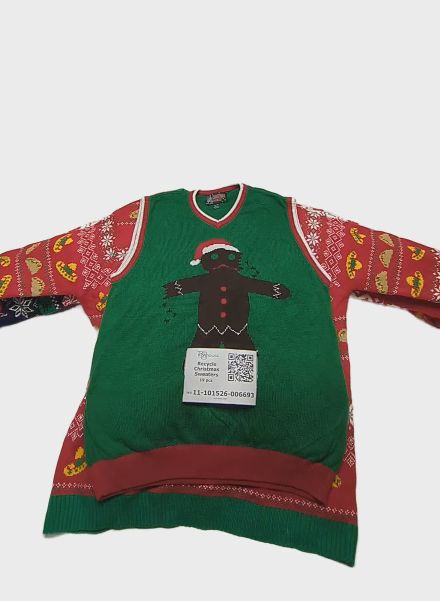 Recycle Christmas Sweaters 19 pcs