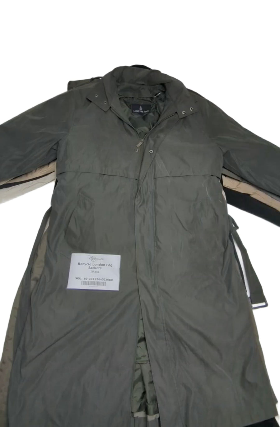 Recycle London Fog Jackets 10 pcs