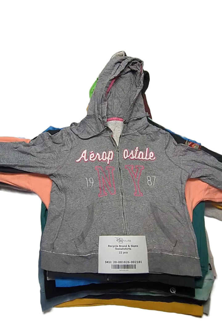 Recycle Brand & Skate Sweatshirts 22 pcs