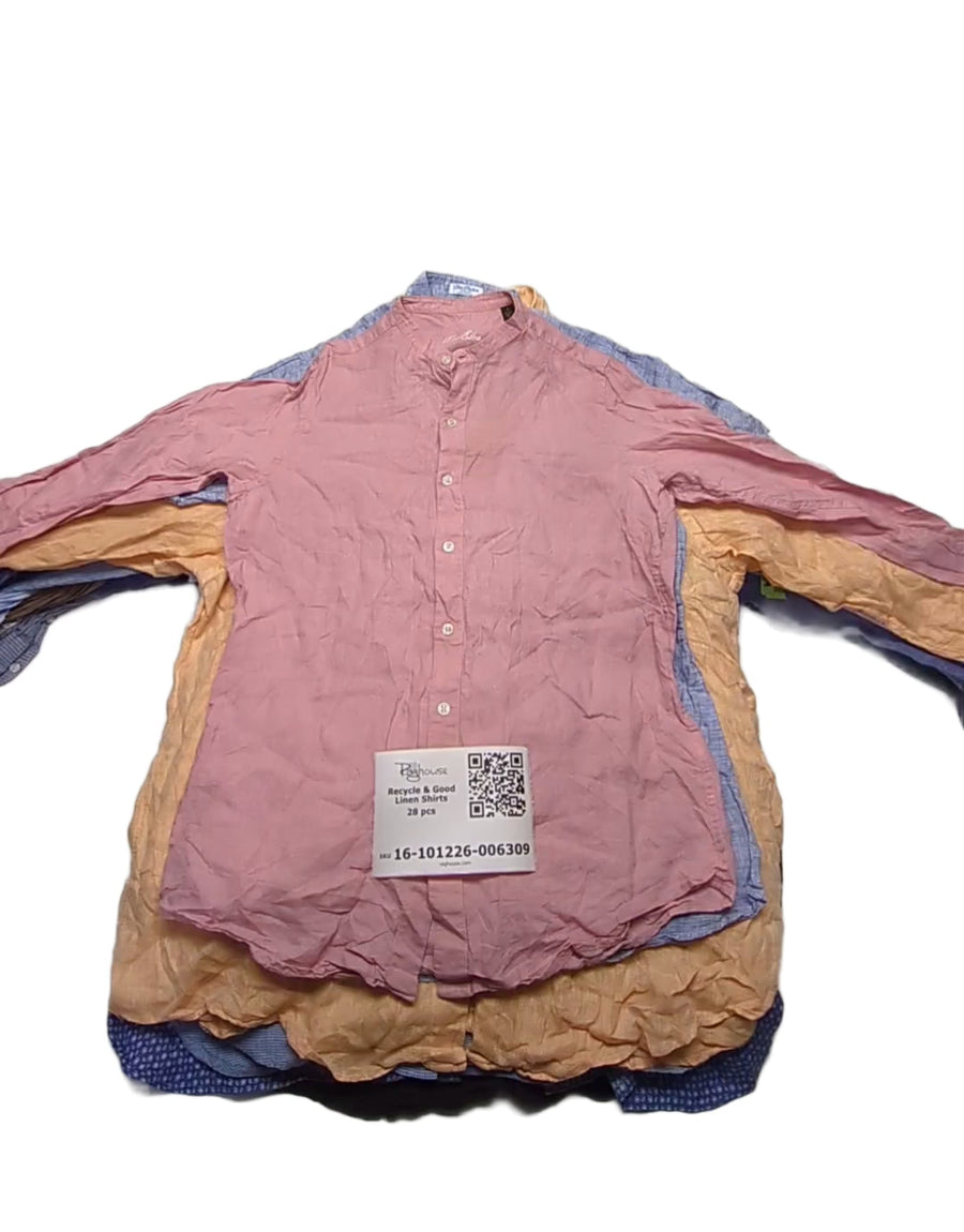 Recycle & Good Linen Shirts 28 pcs