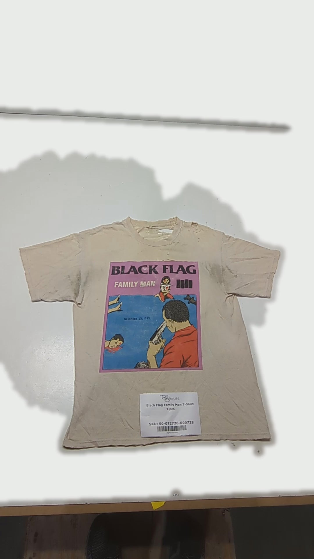 Black Flag Family Man T-Shirt 1 pcs
