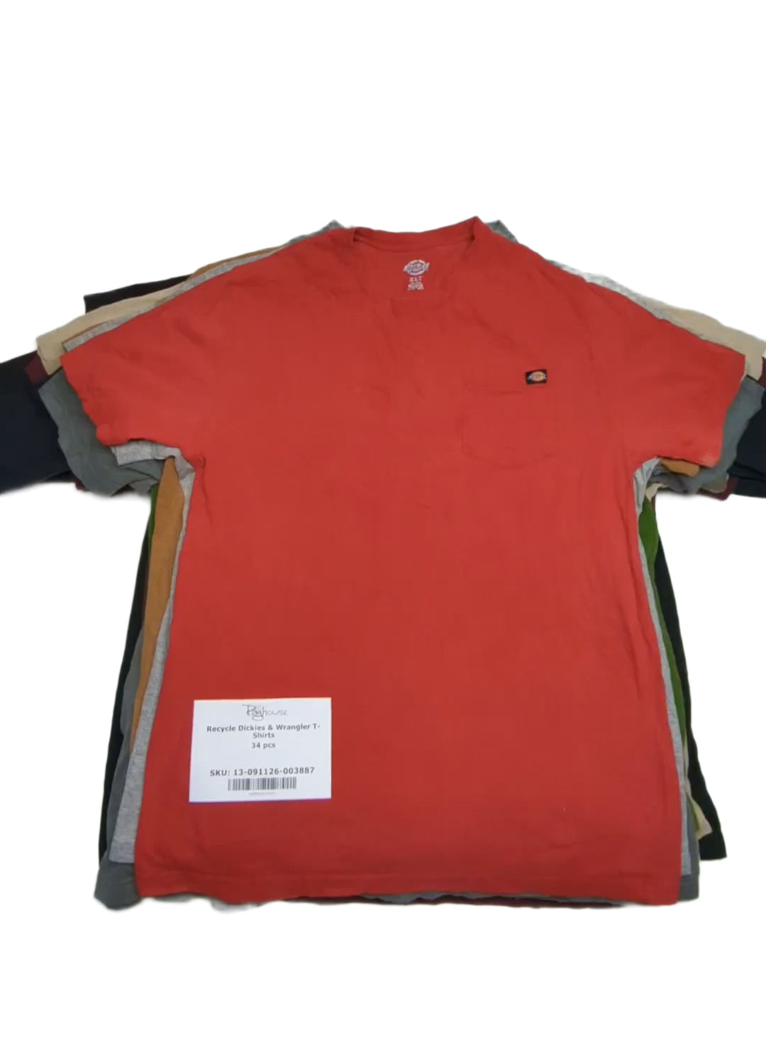 Recycle Dickies & Wrangler T-Shirts 34 pcs